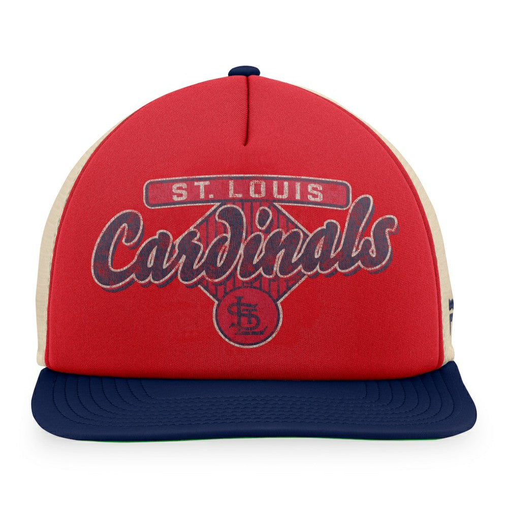 St. Louis Cardinals Fanatics Cooperstown Collection Talley Foam Trucker Snapback Hat Lifestyle