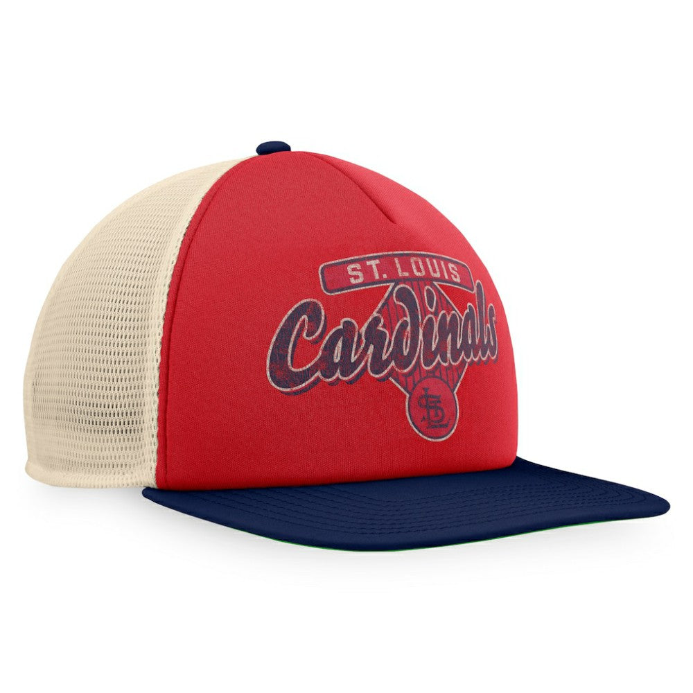 St. Louis Cardinals Fanatics Cooperstown Collection Talley Foam Trucker Snapback Hat Lifestyle