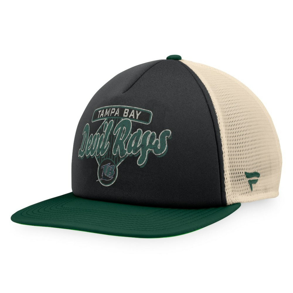 Tampa Bay Rays Fanatics Cooperstown Collection Talley Foam Trucker Snapback Hat for sale