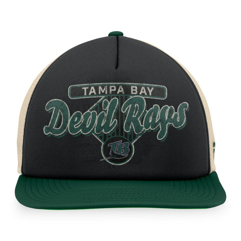 Tampa Bay Rays Fanatics Cooperstown Collection Talley Foam Trucker Snapback Hat for sale