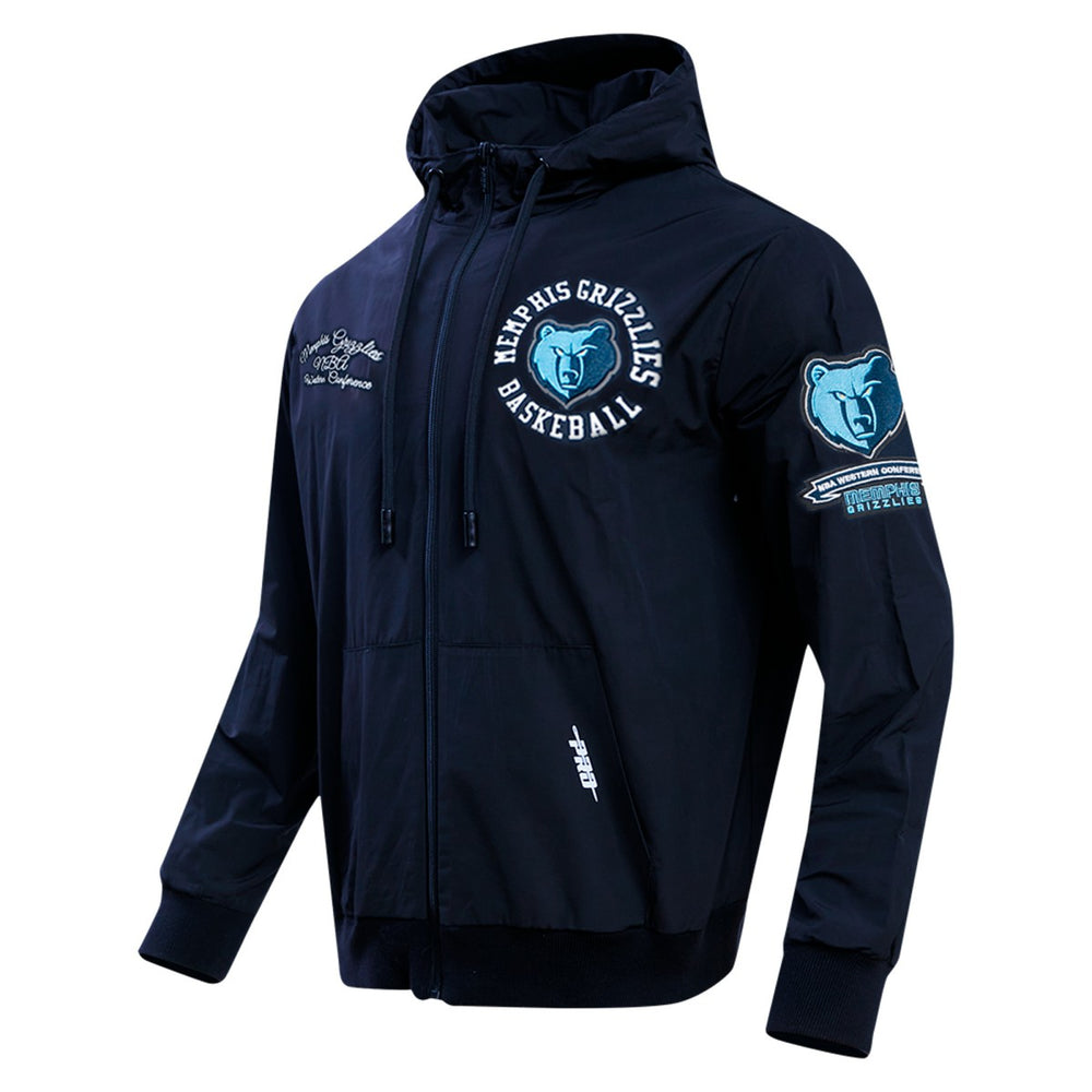 NBA - Memphis Grizzlies Pro Standard Hybrid Full-Zip Hoodie - Navy