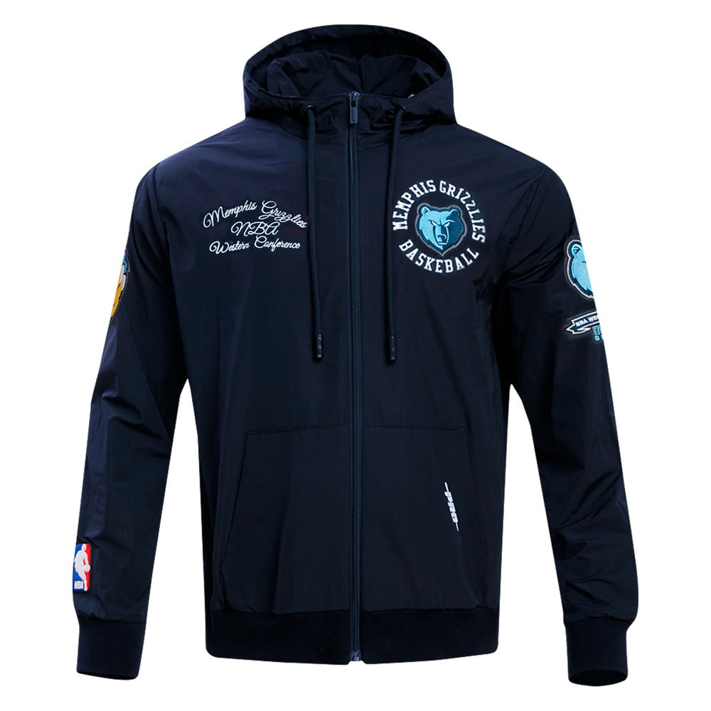 NBA - Memphis Grizzlies Pro Standard Hybrid Full-Zip Hoodie - Navy