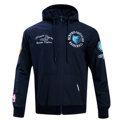 NBA - Memphis Grizzlies Pro Standard Hybrid Full-Zip Hoodie - Navy
