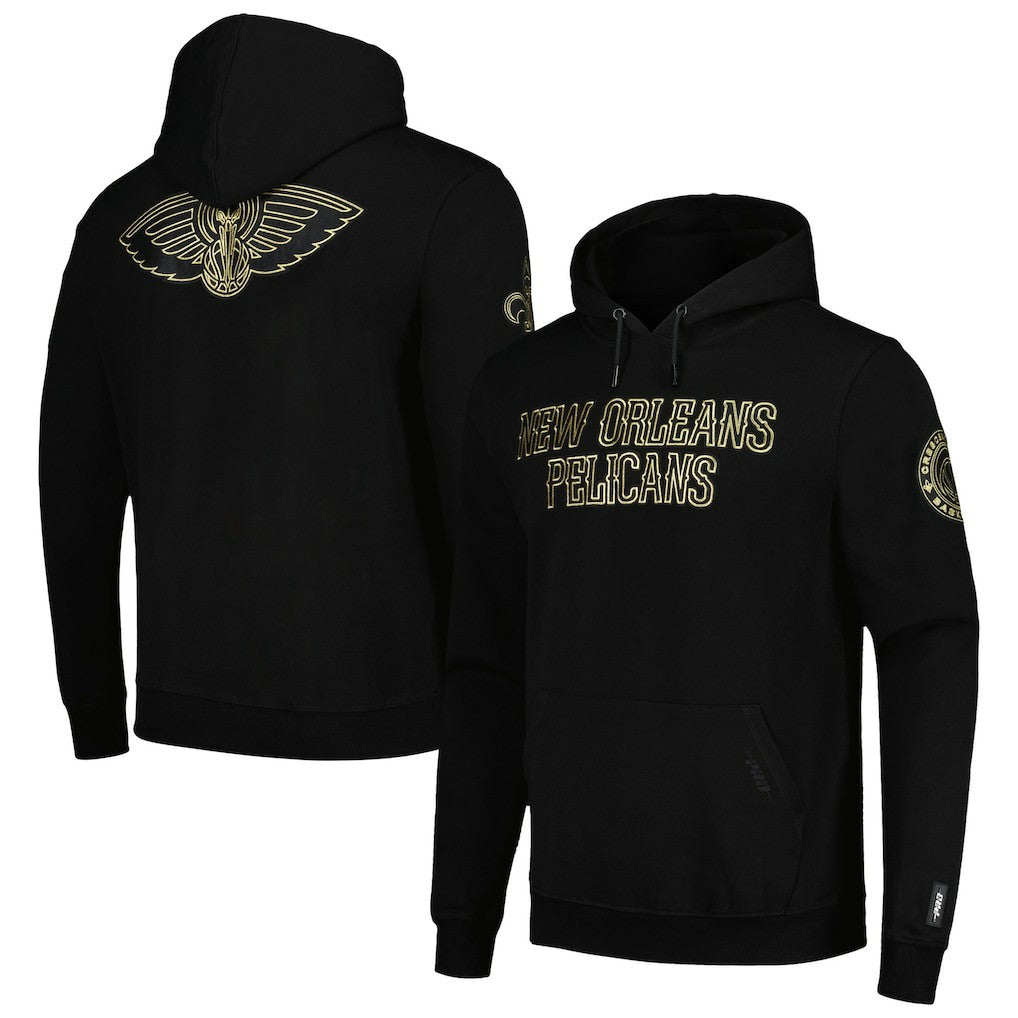 NBA - New Orleans Pelicans Pro Standard Black & Gold Pullover Hoodie
