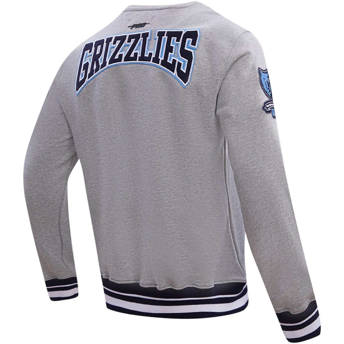 NBA - Memphis Grizzlies Pro Standard Crest Emblem Pullover Sweatshirt - Heather Gray