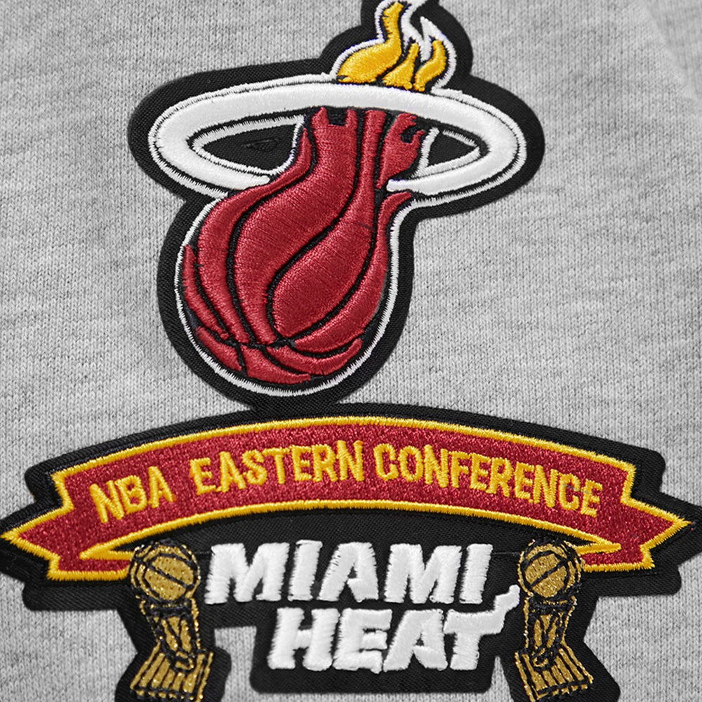 NBA - Miami Heat Pro Standard Crest Emblem Pullover Sweatshirt - Heather Gray