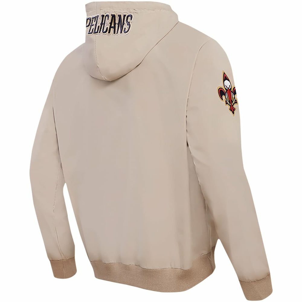 NBA - New Orleans Pelicans Pro Standard Hybrid Full-Zip Hoodie - Khaki