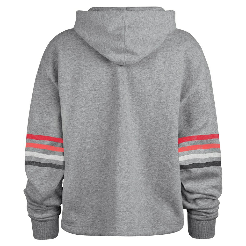 Atlanta Falcons '47 Women's Upland Bennett Pullover Hoodie Heather Gray - 47 brand
