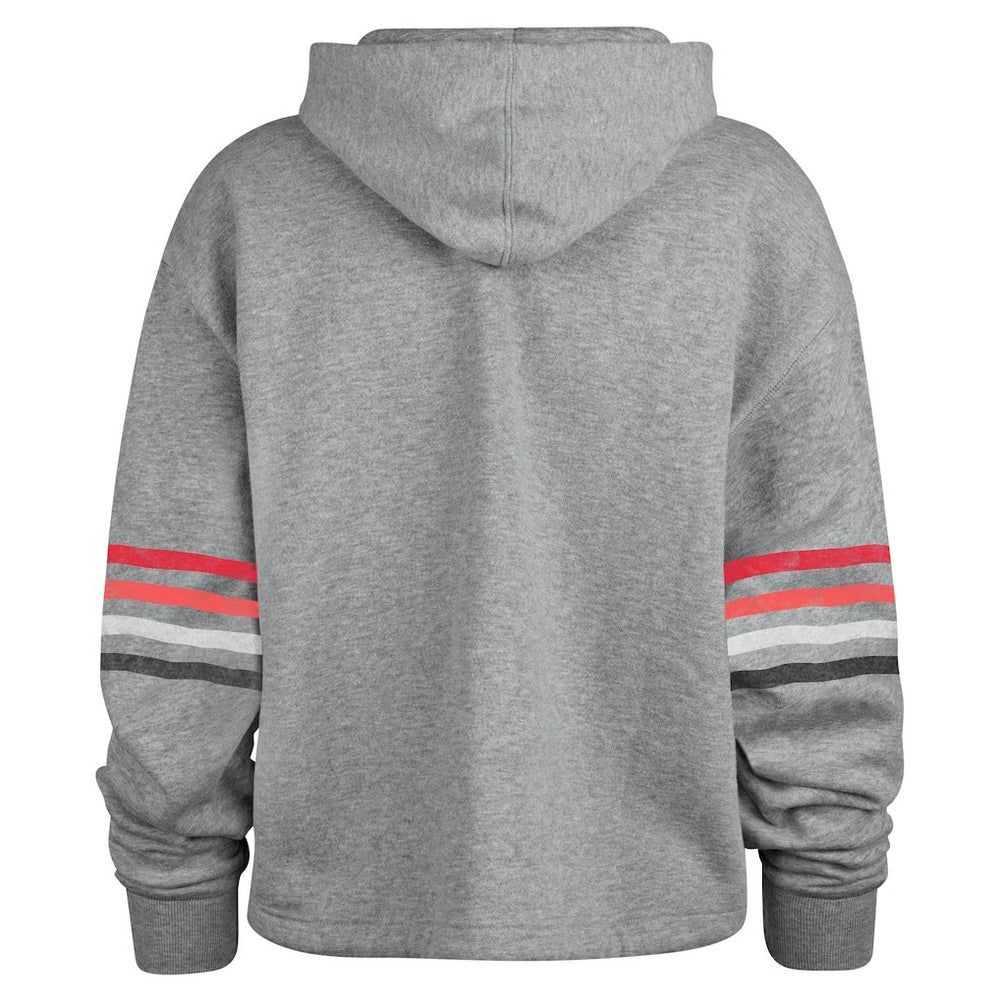 Atlanta Falcons '47 Women's Upland Bennett Pullover Hoodie Heather Gray - 47 brand