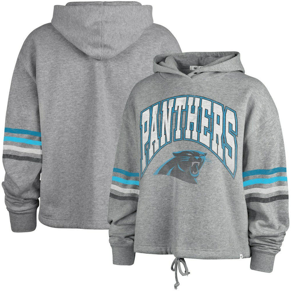 Carolina Panthers '47 Women's Upland Bennett Pullover Hoodie Heather Gray - 47 brand