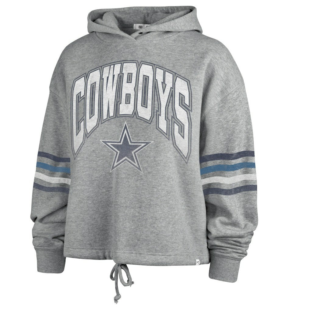Dallas Cowboys '47 Women's Upland Bennett Pullover Hoodie Heather Gray - 47 brand