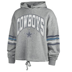 Dallas Cowboys '47 Women's Upland Bennett Pullover Hoodie Heather Gray - 47 brand