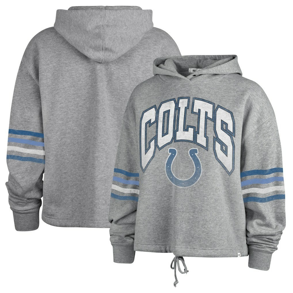 Indianapolis Colts '47 Women's Upland Bennett Pullover Hoodie Heather Gray - 47 brand