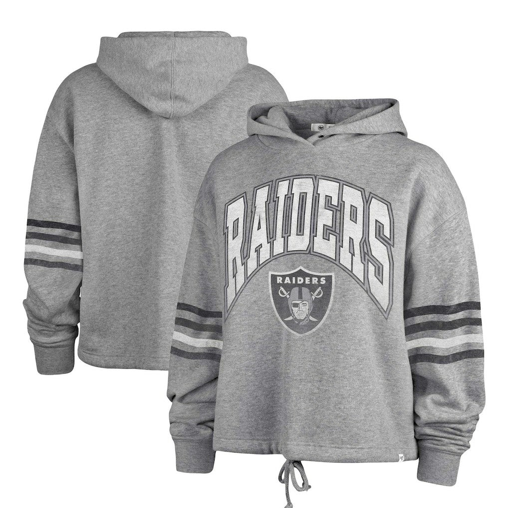 Las Vegas Raiders '47 Women's Upland Bennett Pullover Hoodie Heather Gray - 47 brand