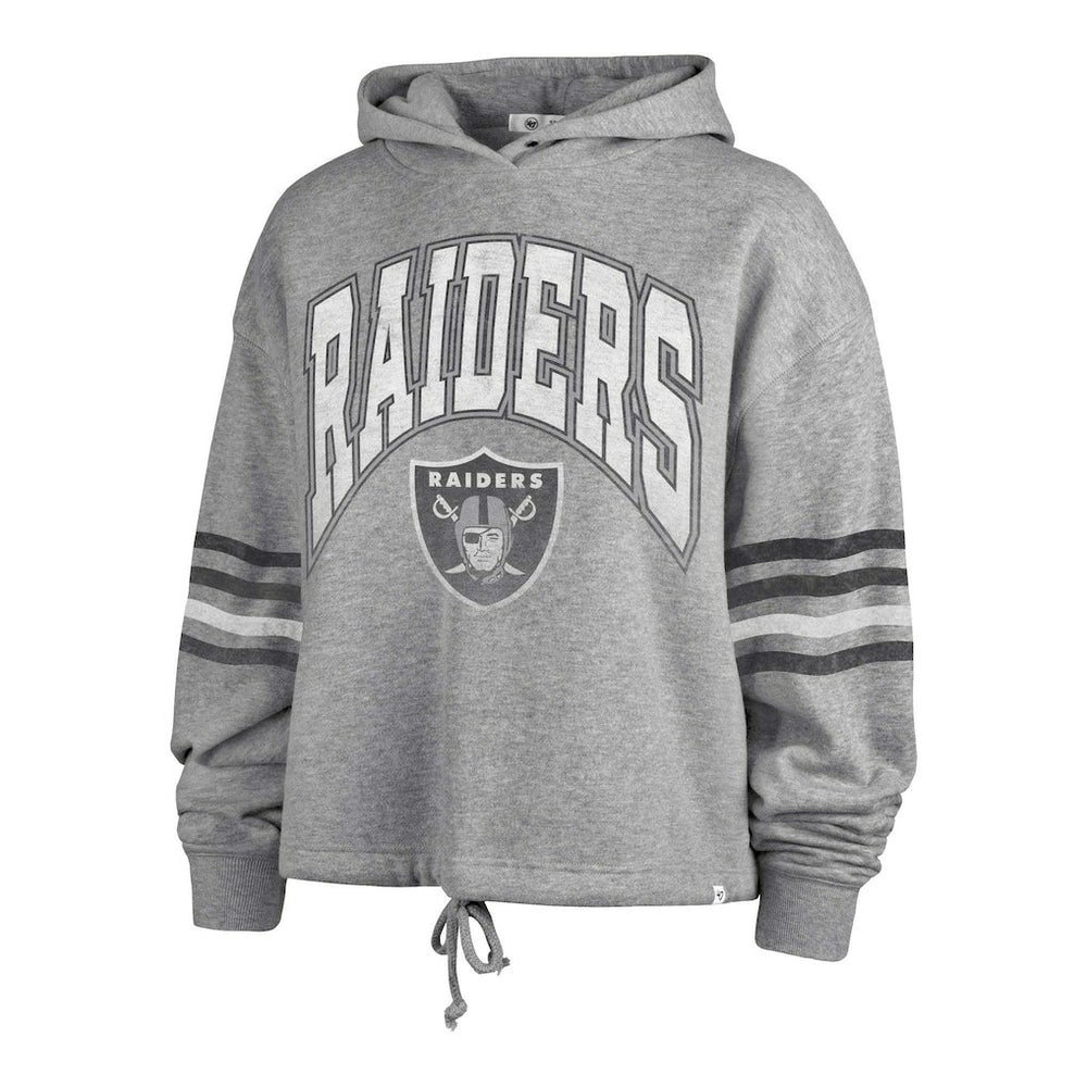 Las Vegas Raiders '47 Women's Upland Bennett Pullover Hoodie Heather Gray - 47 brand