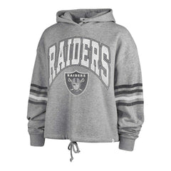 Las Vegas Raiders '47 Women's Upland Bennett Pullover Hoodie Heather Gray - 47 brand
