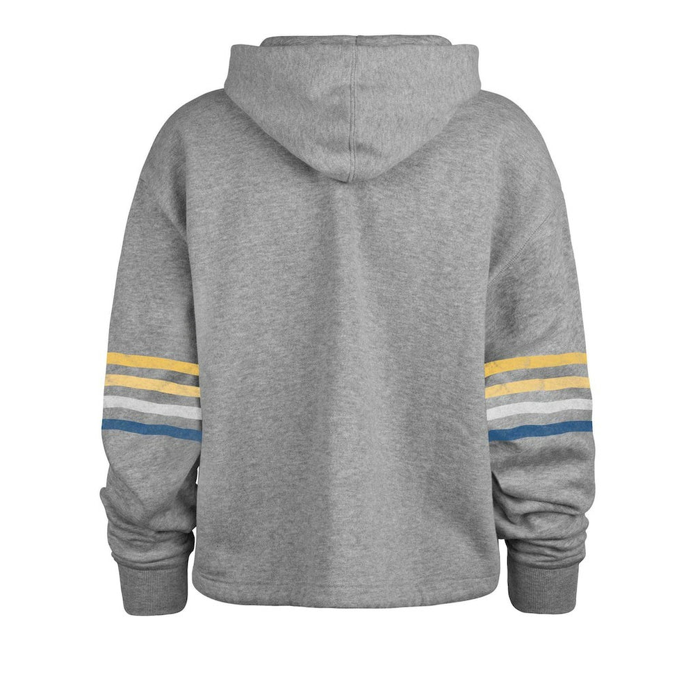 Los Angeles Chargers '47 Women's Upland Bennett Pullover Hoodie Heather Gray - 47 brand