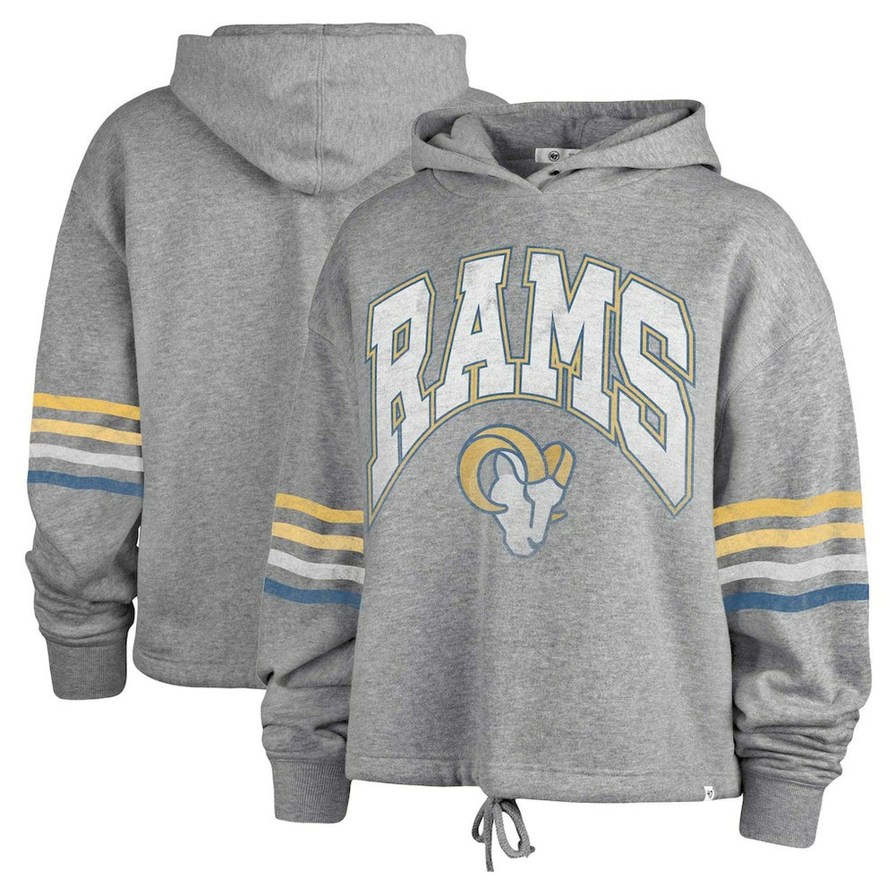 Los Angeles Rams '47 Women's Upland Bennett Pullover Hoodie Heather Gray - 47 brand