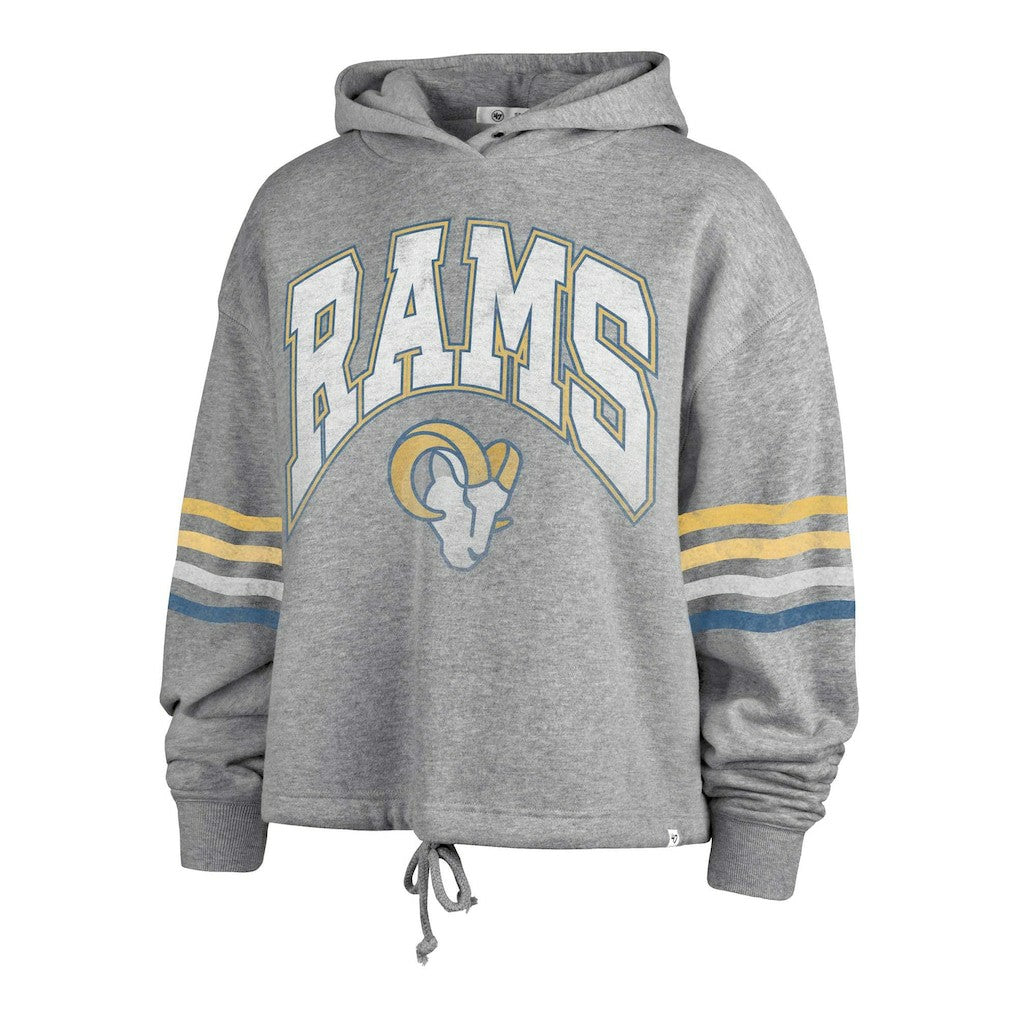 Los Angeles Rams '47 Women's Upland Bennett Pullover Hoodie Heather Gray - 47 brand