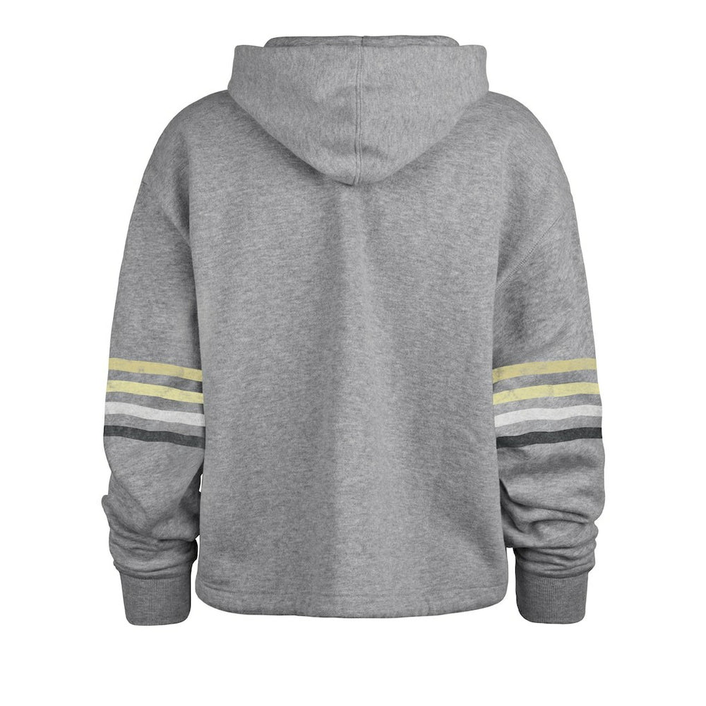 New Orleans Saints '47 Women's Upland Bennett Pullover Hoodie Heather Gray - 47 brand