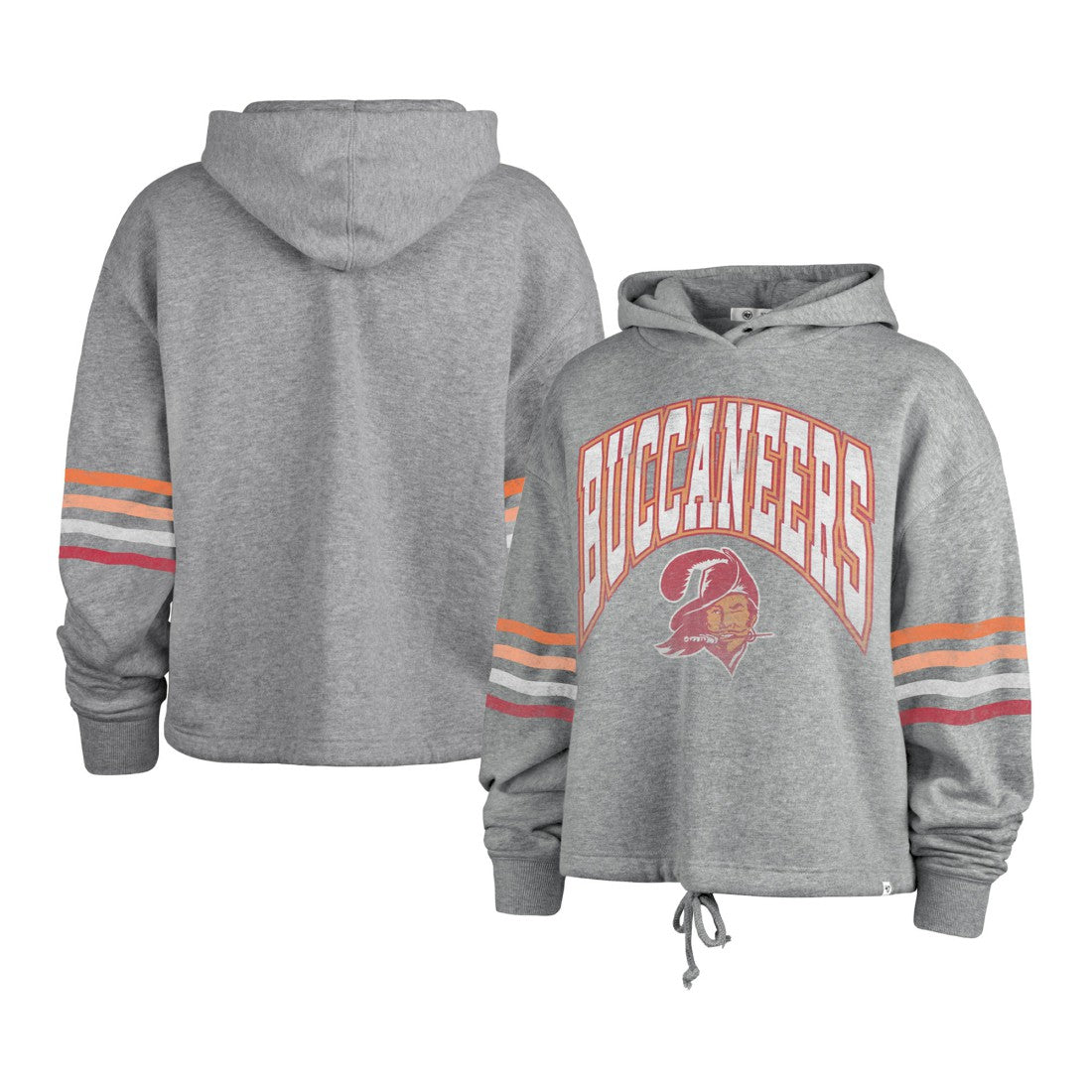 Tampa Bay Buccaneers '47 Women's Upland Bennett Pullover Hoodie Heather Gray - 47 brand