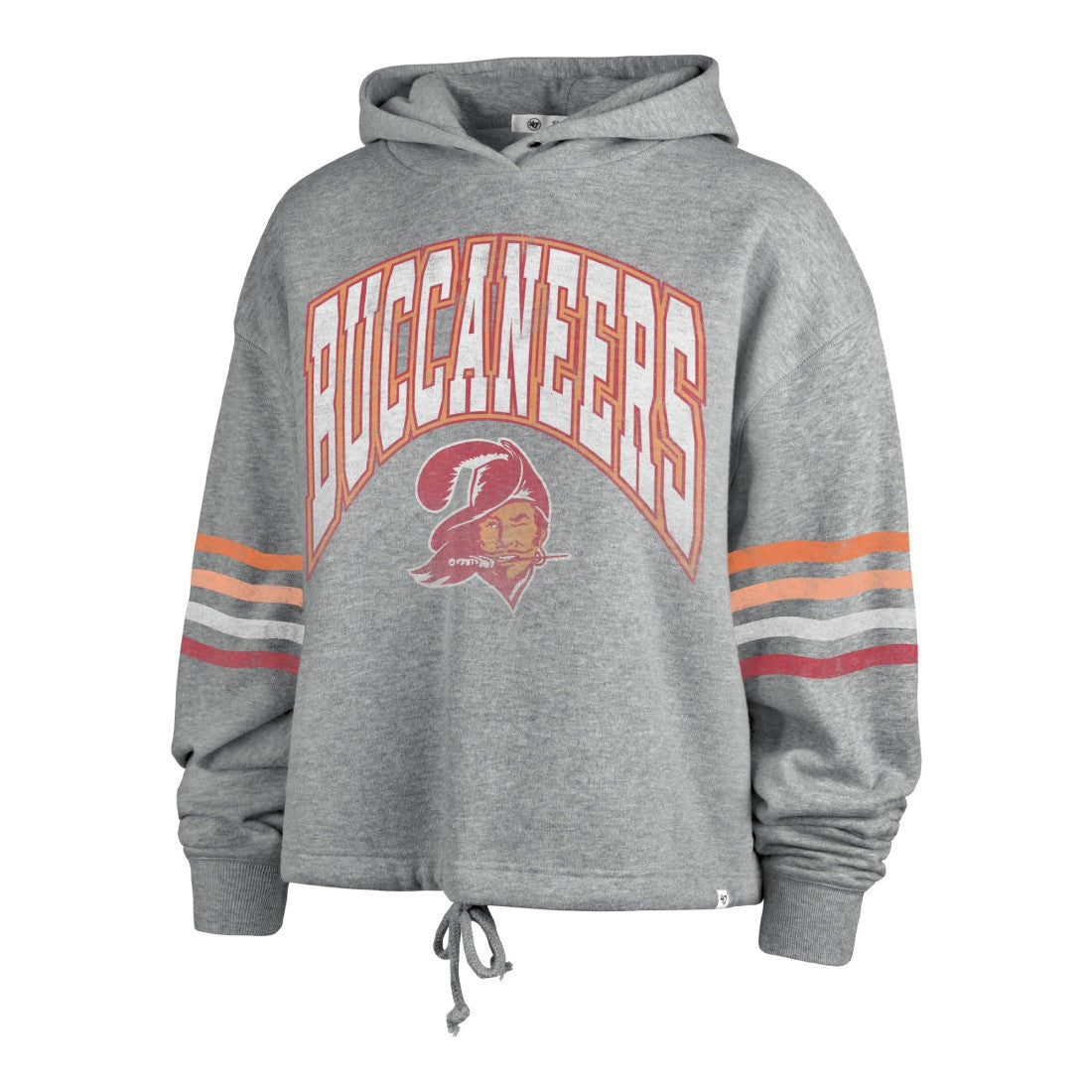 Tampa Bay Buccaneers '47 Women's Upland Bennett Pullover Hoodie Heather Gray - 47 brand