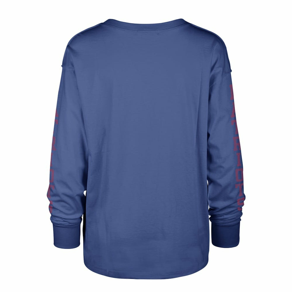 New England Patriots '47 Women's Tom Cat Lightweight Long Sleeve T-Shirt Royal - 47 brand