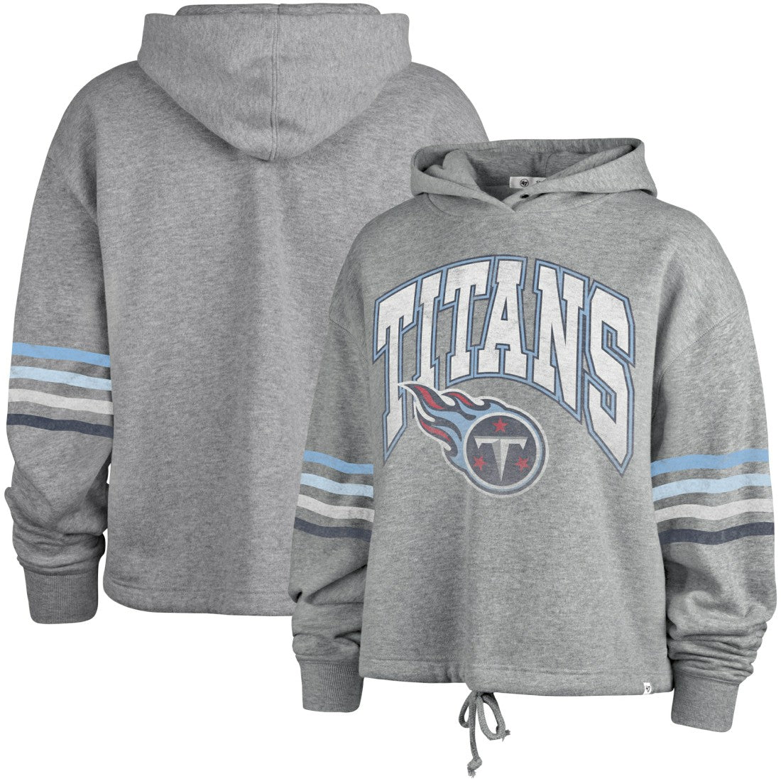 Tennessee Titans '47 Women's Upland Bennett Pullover Hoodie Heather Gray - 47 brand