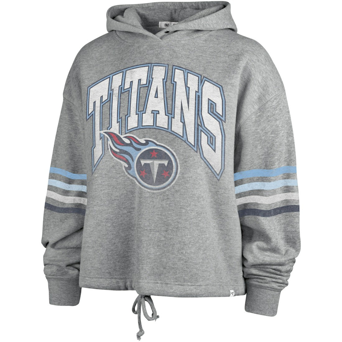Tennessee Titans '47 Women's Upland Bennett Pullover Hoodie Heather Gray - 47 brand
