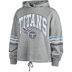 Tennessee Titans '47 Women's Upland Bennett Pullover Hoodie Heather Gray - 47 brand