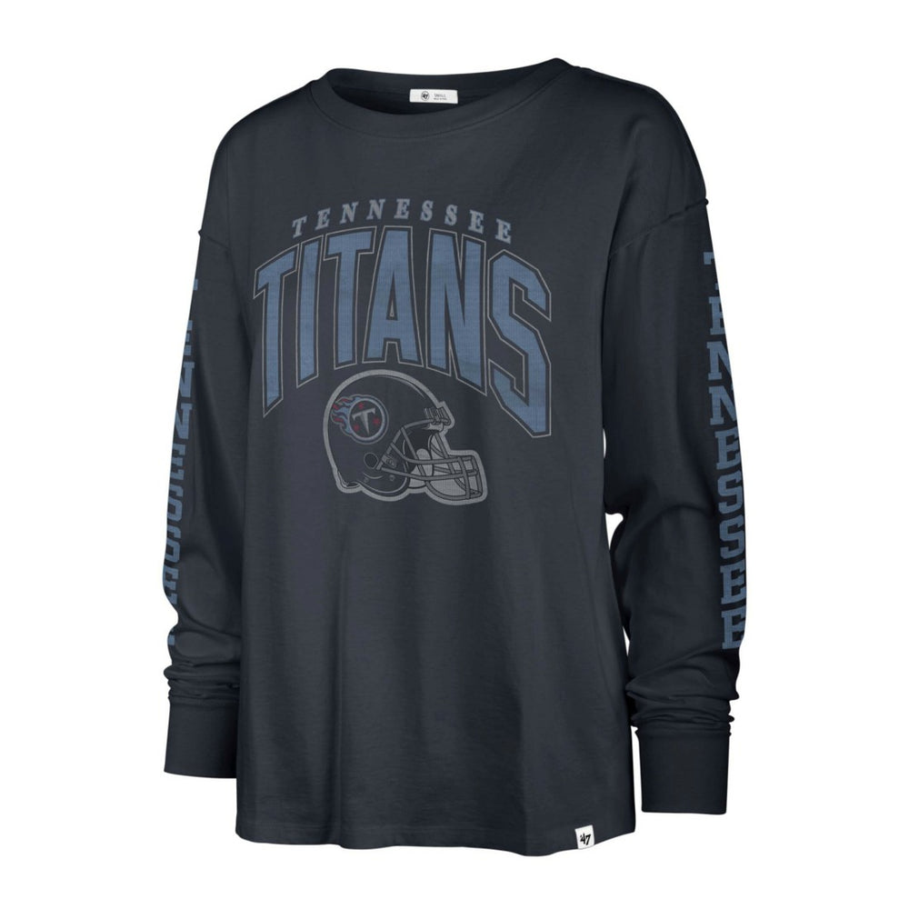 Tennessee Titans '47 Women's Tom Cat Lightweight Long Sleeve T-Shirt Navy - 47 brand