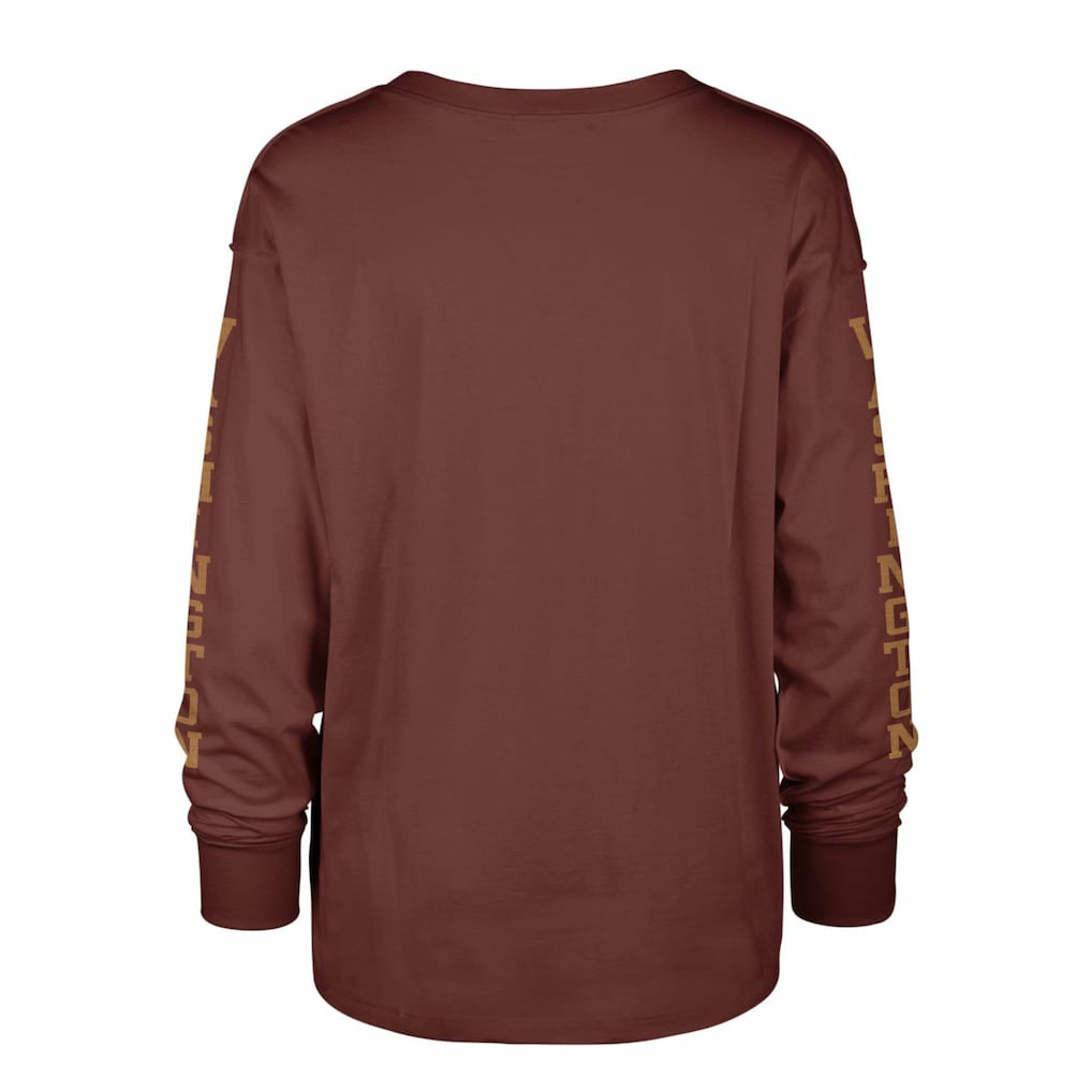 Washington Commanders '47 Women's Tom Cat Lightweight Long Sleeve T-Shirt Burgundy - 47 brand
