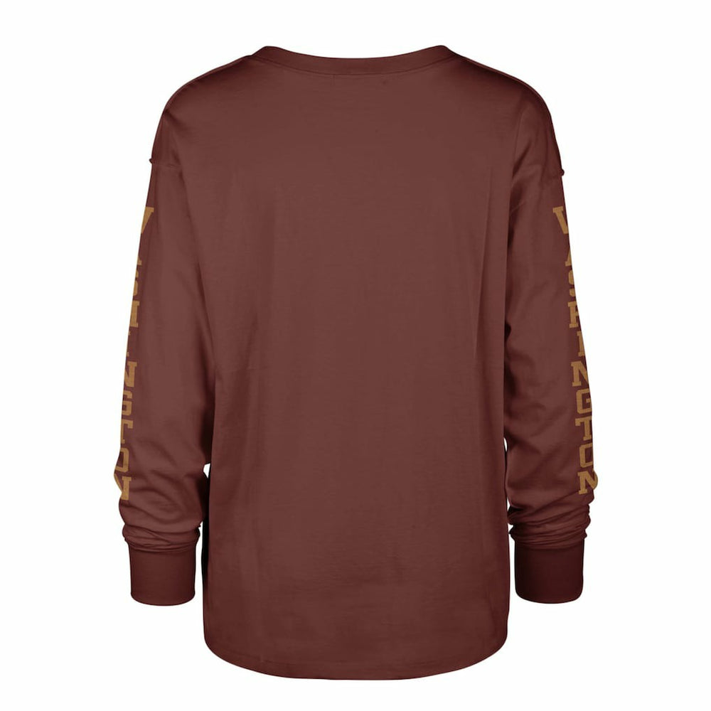 Washington Commanders '47 Women's Tom Cat Lightweight Long Sleeve T-Shirt Burgundy - 47 brand