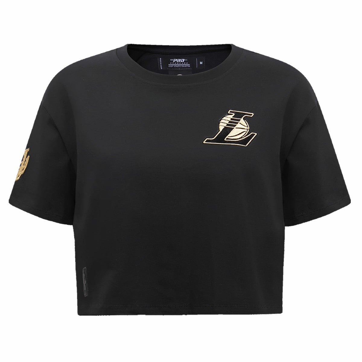 NBA - Los Angeles Lakers Pro Standard Women's Holiday Glam Boxy T-Shirt - Black