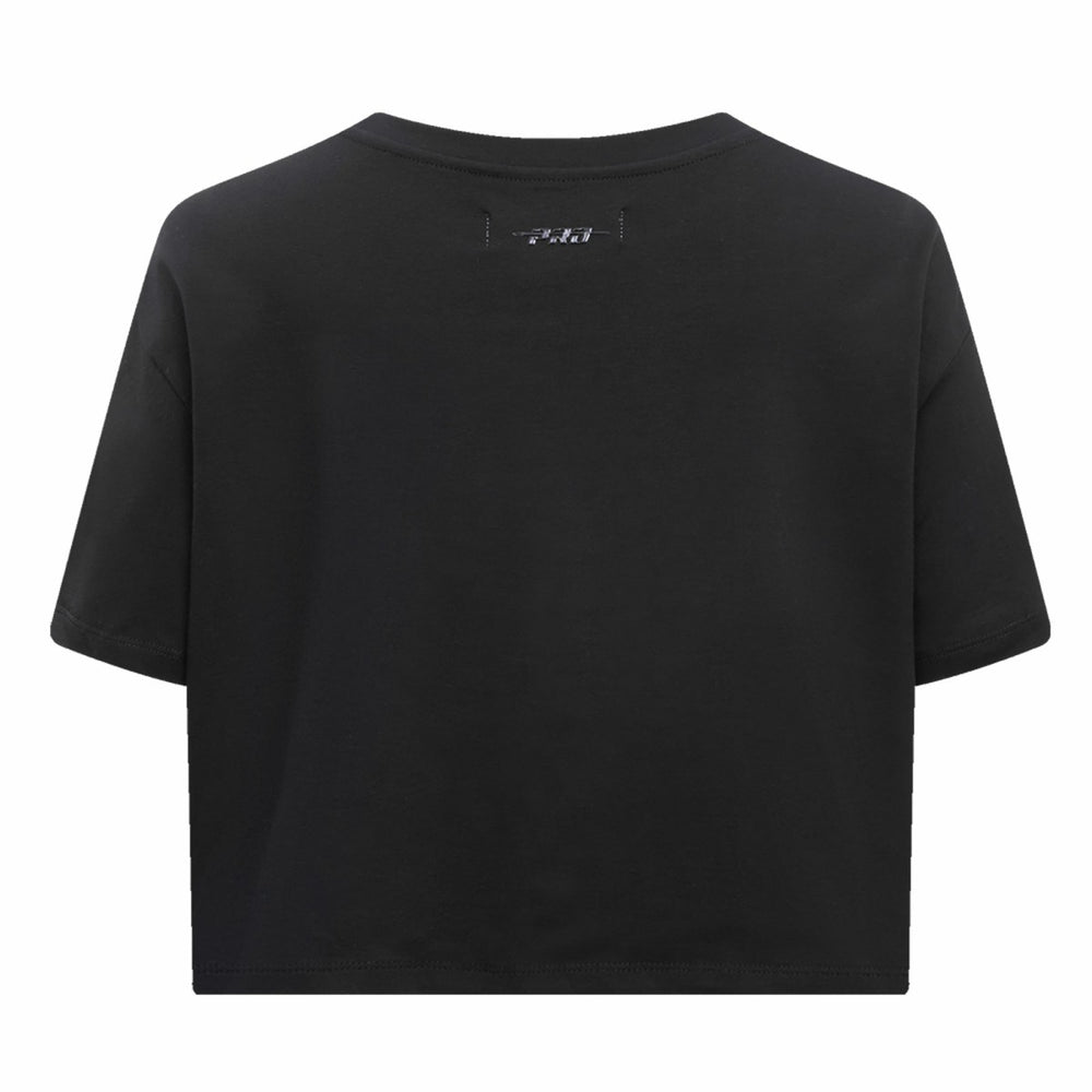 NBA - Los Angeles Lakers Pro Standard Women's Holiday Glam Boxy T-Shirt - Black