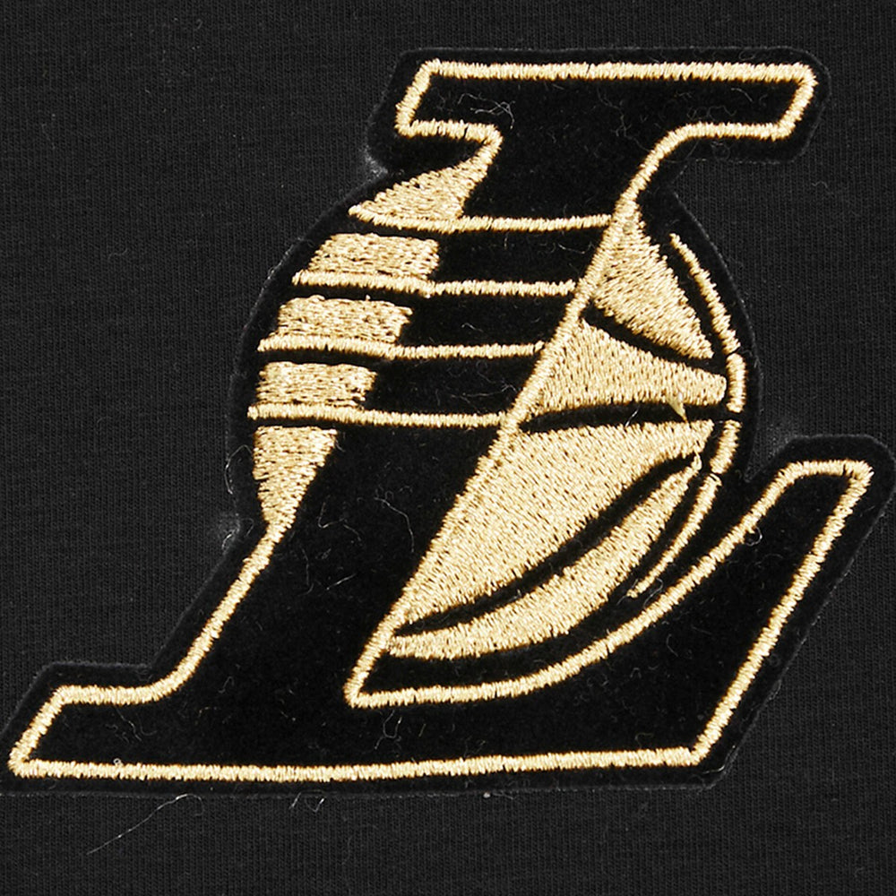 NBA - Los Angeles Lakers Pro Standard Women's Holiday Glam Boxy T-Shirt - Black