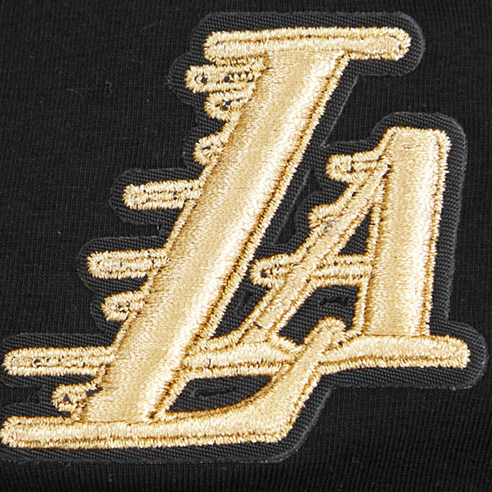 NBA - Los Angeles Lakers Pro Standard Women's Holiday Glam Boxy T-Shirt - Black