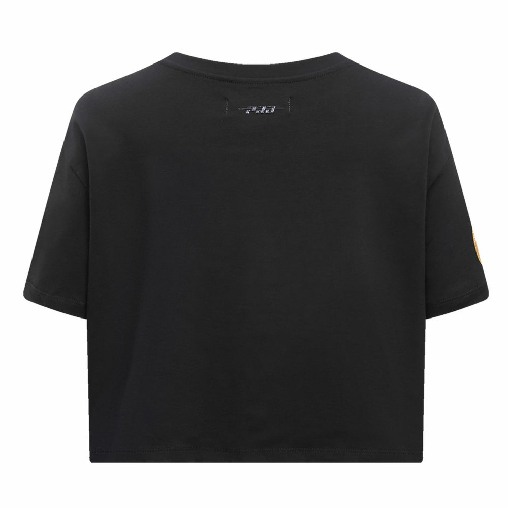 NBA - Milwaukee Bucks Pro Standard Women's Holiday Glam Boxy T-Shirt - Black