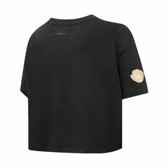NBA - Memphis Grizzlies Pro Standard Women's Holiday Glam Boxy T-Shirt - Black