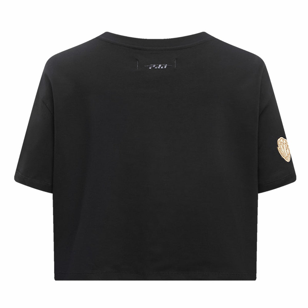 NBA - Memphis Grizzlies Pro Standard Women's Holiday Glam Boxy T-Shirt - Black