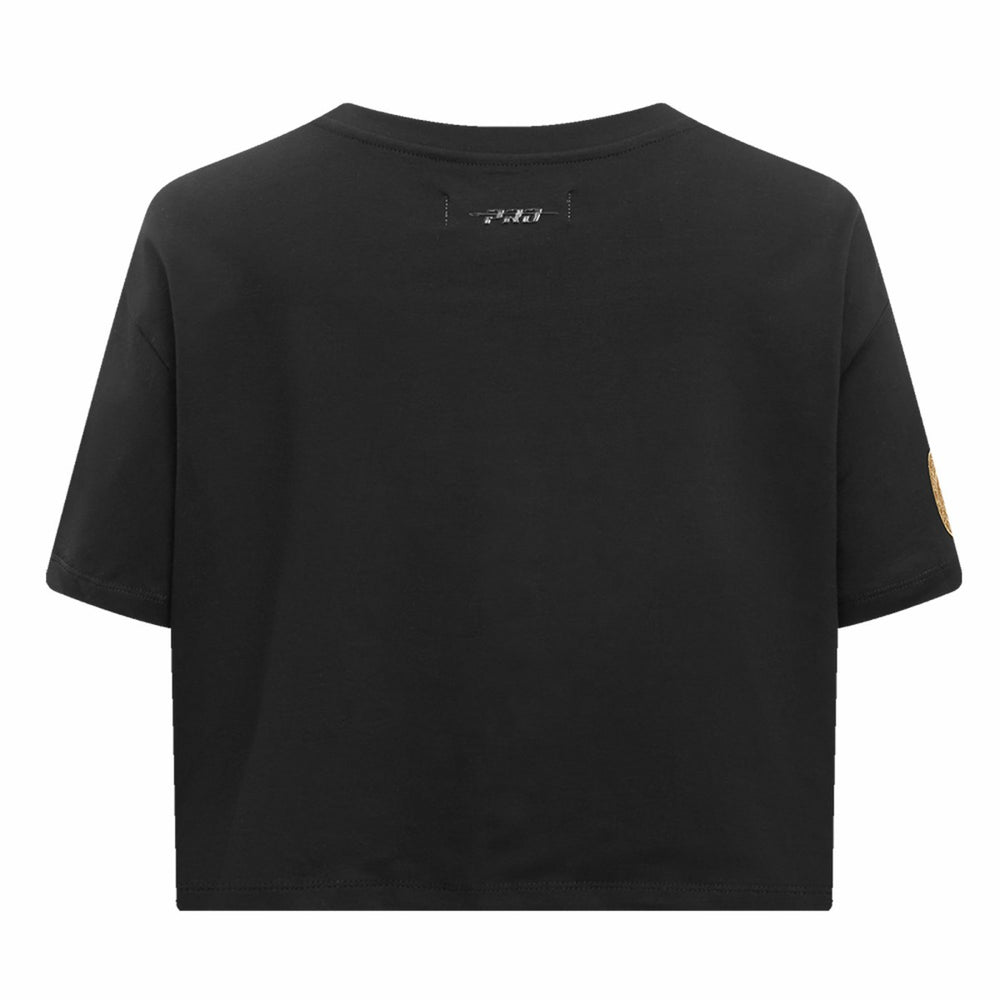 NBA - New Orleans Pelicans Pro Standard Women's Holiday Glam Boxy T-Shirt - Black