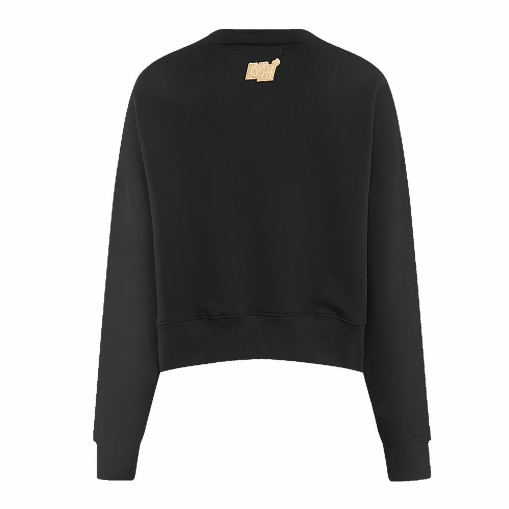 NBA - Miami Heat Pro Standard Women's Glam Cropped Pullover Sweatshirt - Black