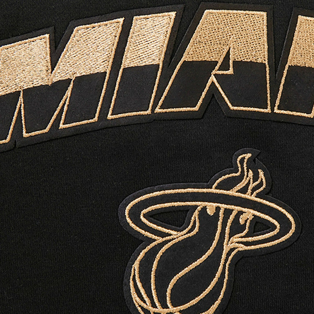 NBA - Miami Heat Pro Standard Women's Glam Cropped Pullover Sweatshirt - Black