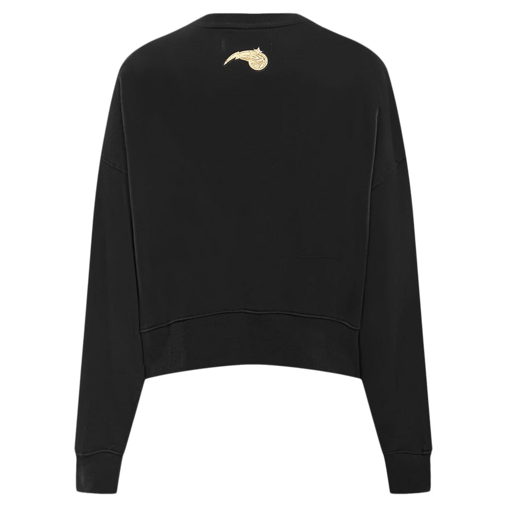 NBA - Orlando Magic Pro Standard Women's Glam Cropped Pullover Sweatshirt - Black