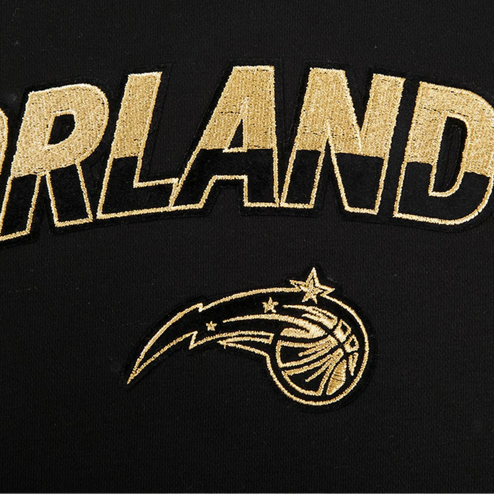 NBA - Orlando Magic Pro Standard Women's Glam Cropped Pullover Sweatshirt - Black