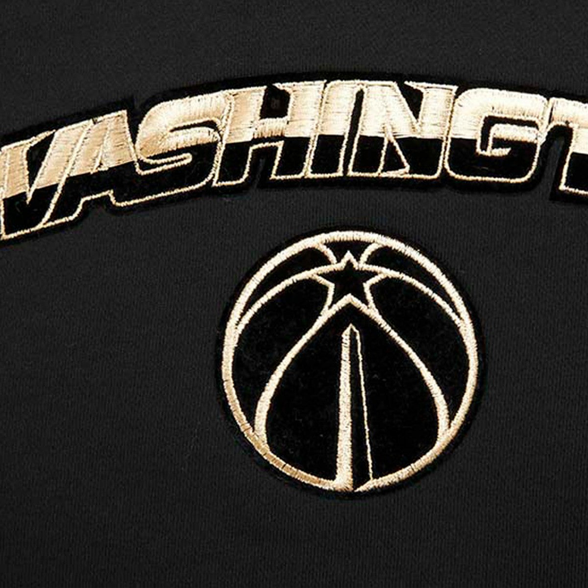 NBA - Washington Wizards Pro Standard Women's Glam Cropped Pullover Sweatshirt - Black