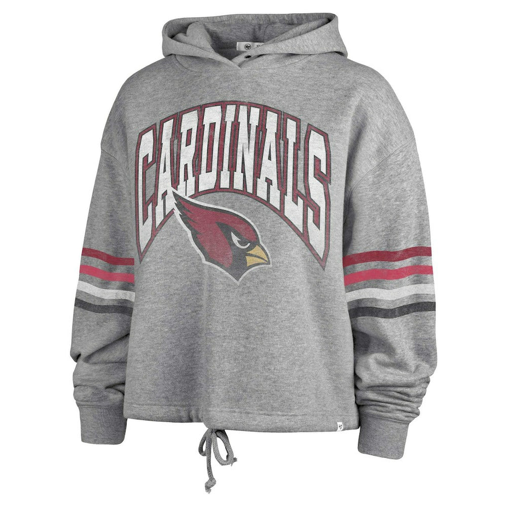 Arizona Cardinals '47 Women's Upland Bennett Pullover Hoodie Heather Gray - 47 brand