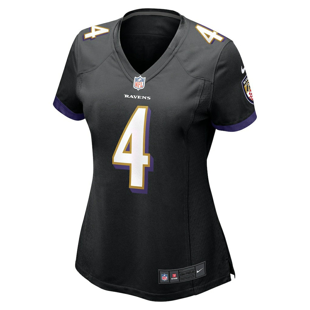Zay Flowers Baltimore Ravens Women's Alternate Game Jersey Black - Nike