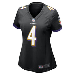 Zay Flowers Baltimore Ravens Women's Alternate Game Jersey Black - Nike