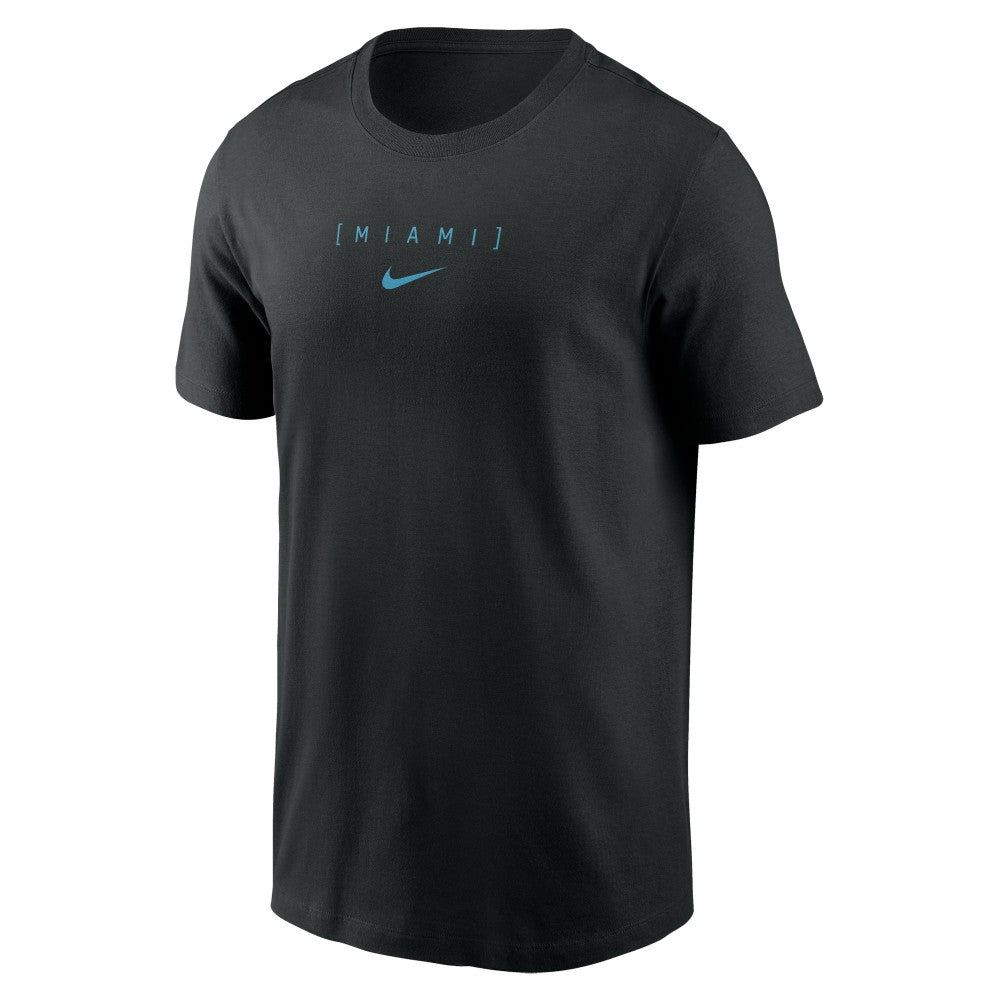 Miami Marlins Nike Large Logo Back Stack T-Shirt Online